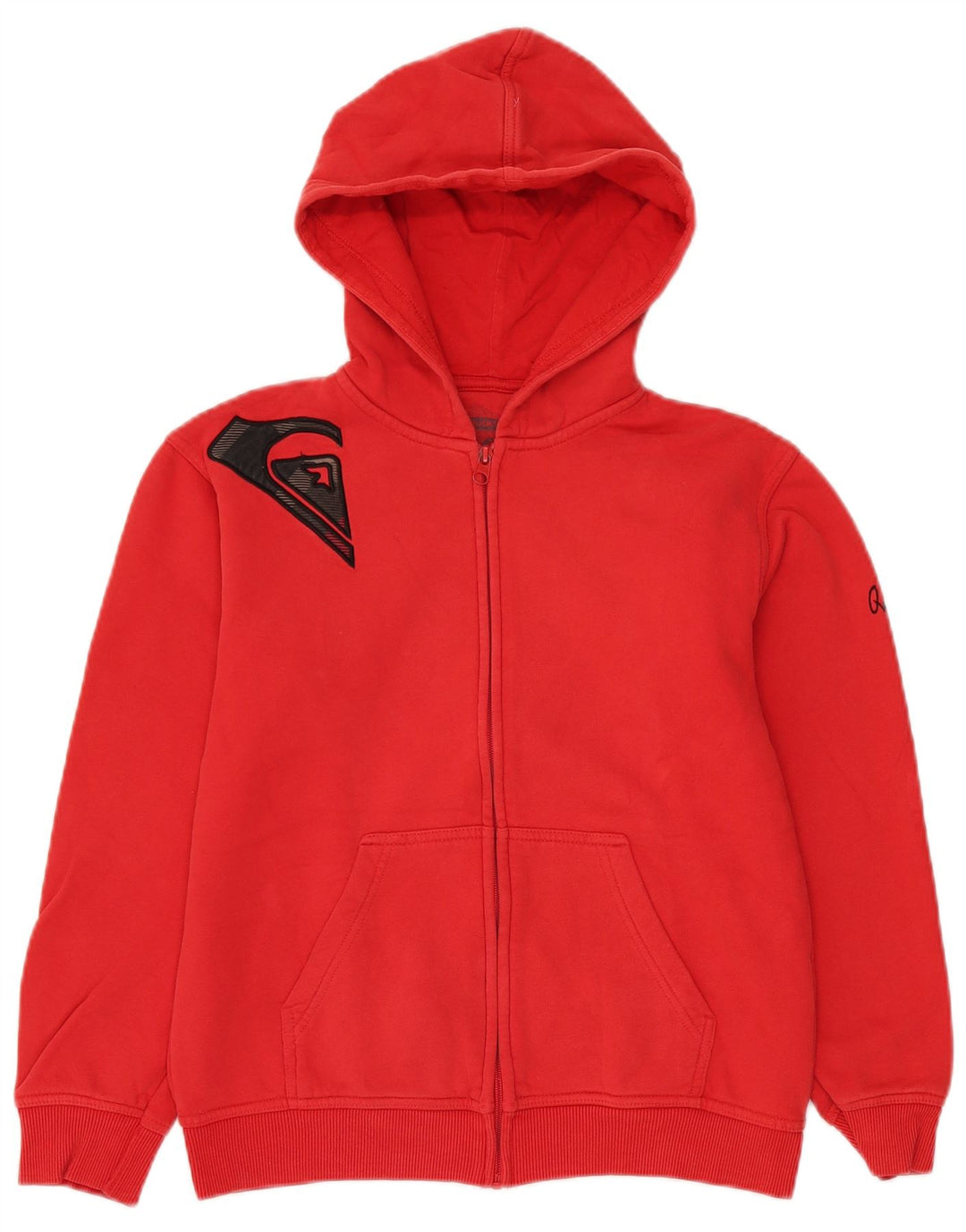 QUIKSILVER Pull à capuche zippé graphique fille 13-14 ans coton rouge