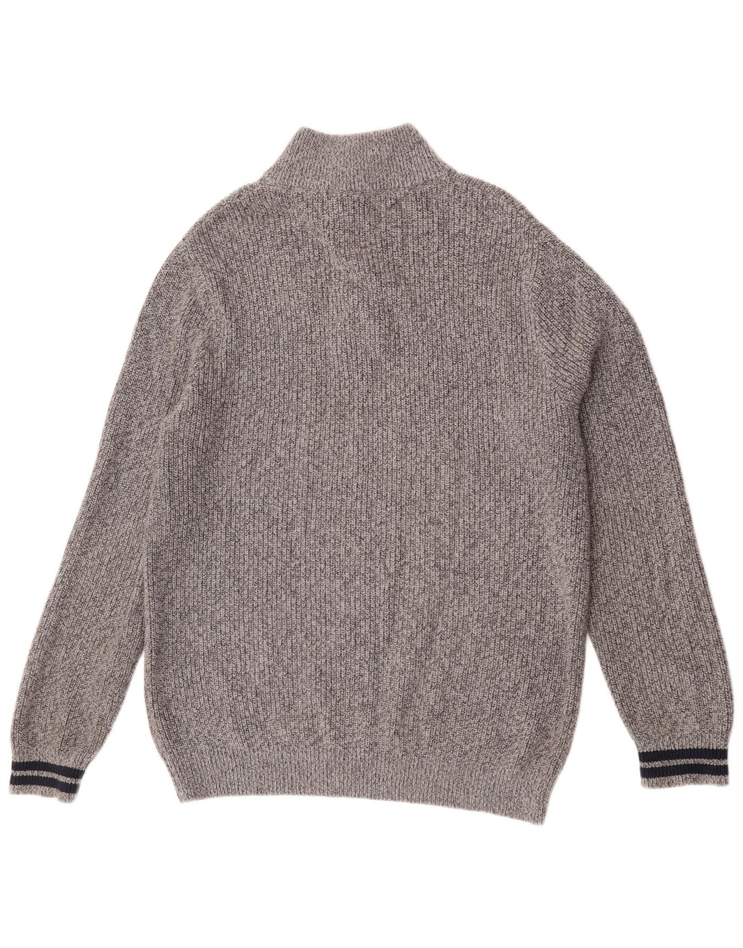 Tommy Hilfiger Pull à col boutonné pour homme XL Gris Coton