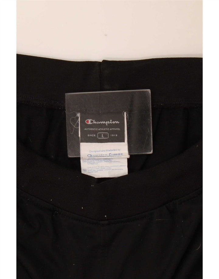 Champion Pantalon de survêtement pour femme UK 16 Large Noir Polyester