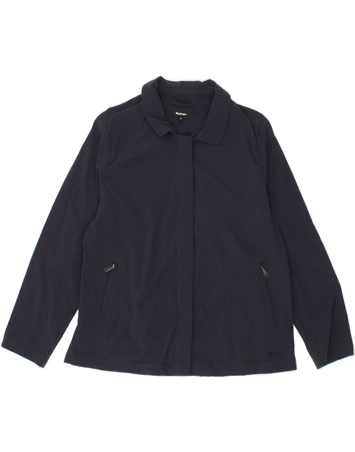 ROHAN Girls Rain Jacket 13-14 Years Navy Blue Polyamide Vintage Rohan and Second-Hand Rohan from Messina Hembry 