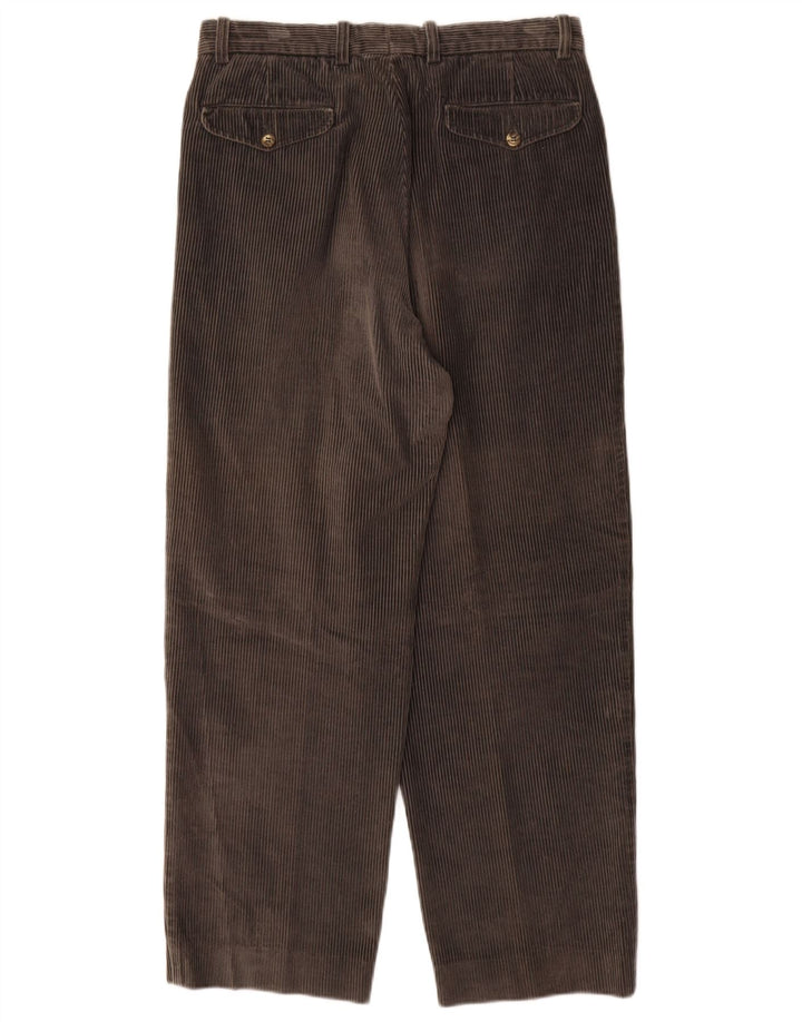 BELFE Pantalon ample en velours côtelé pour homme IT46 Small W30 L28 Gris