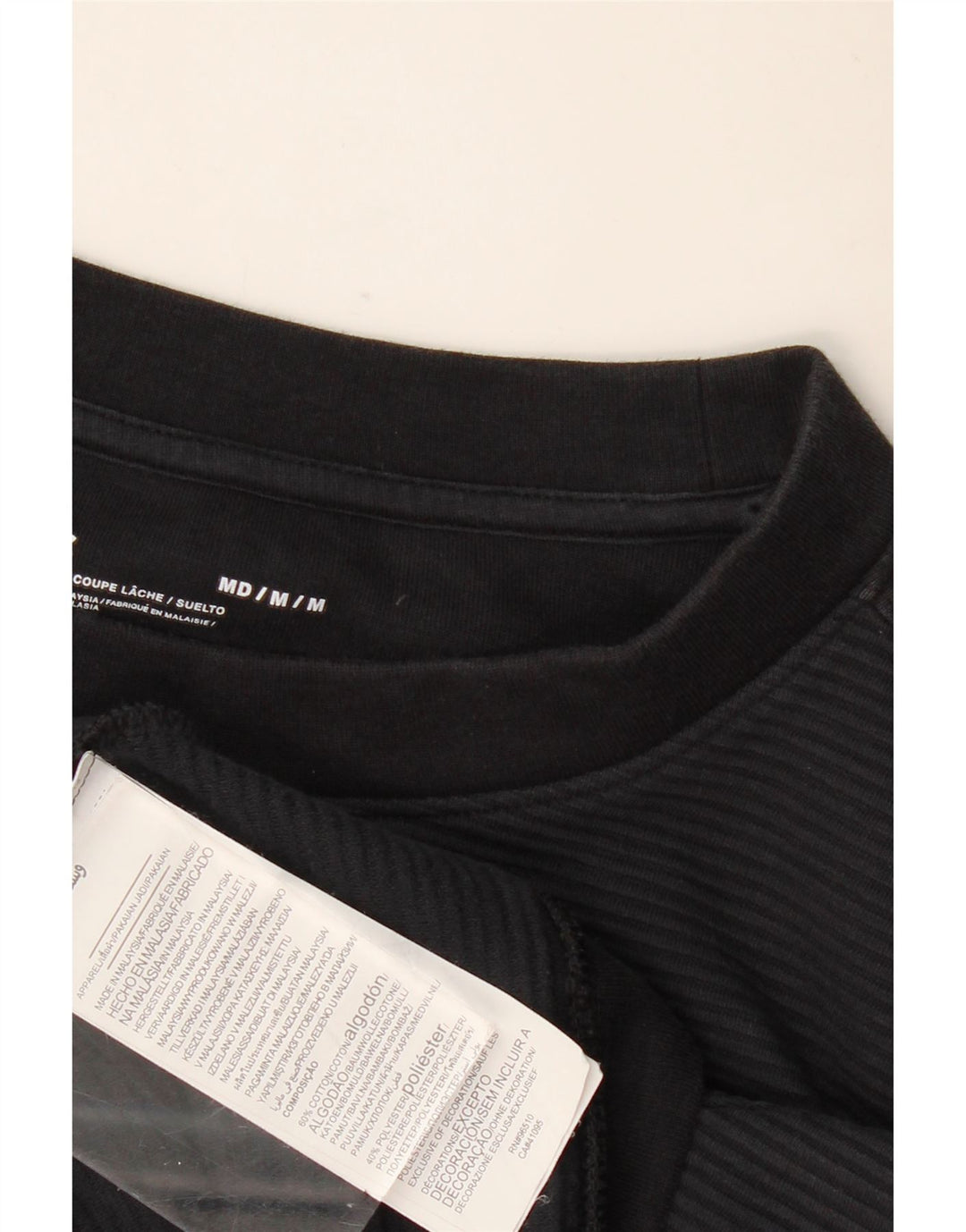 Under Armour T-shirt graphique surdimensionné pour femme UK 14 Noir moyen