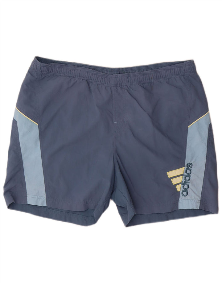 Adidas Short de sport pour homme Large Bleu Polyester