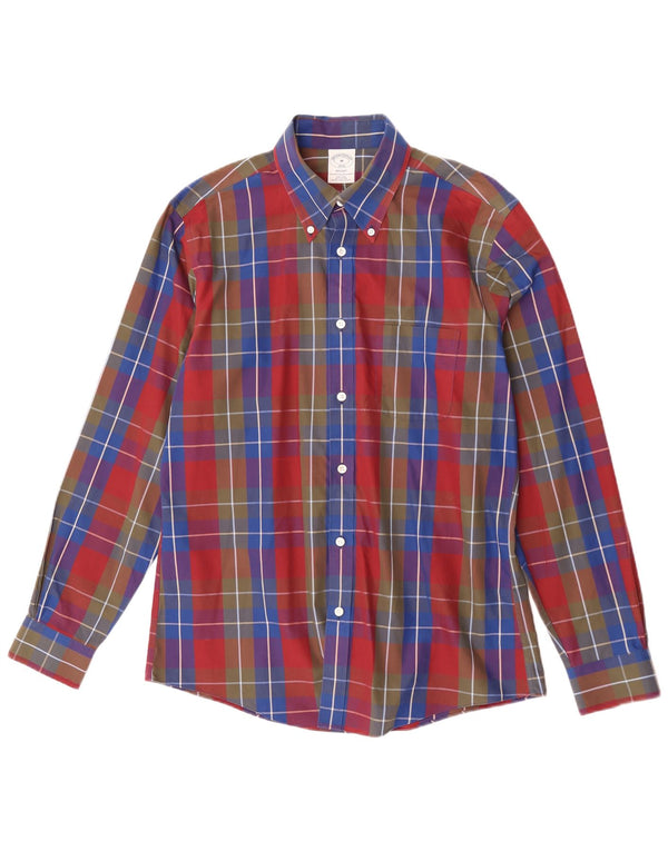 Brooks Brothers Chemise Regent Homme Coton à Carreaux Multicolore Moyen