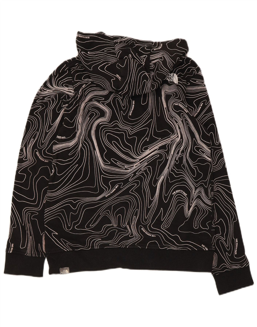 The North Face Pull à capuche à motif abstrait pour garçon 11-12 ans Grand Noir