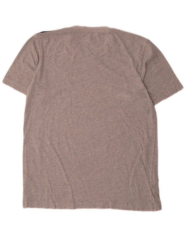 Adidas T-Shirt Homme Haut Large Gris Moucheté Coton