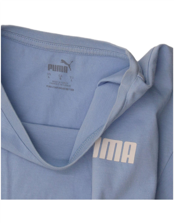 Puma T-shirt court pour femme UK 16 Large Bleu