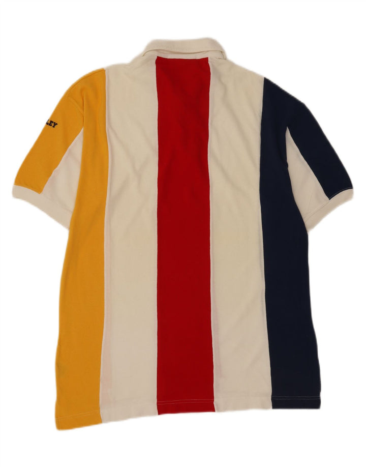 Sisley Polo Large Coton Rayé Multicolore Homme