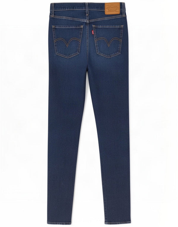 Jean Levi's Mile High Super Skinny pour femme W28 L32 Bleu marine en coton