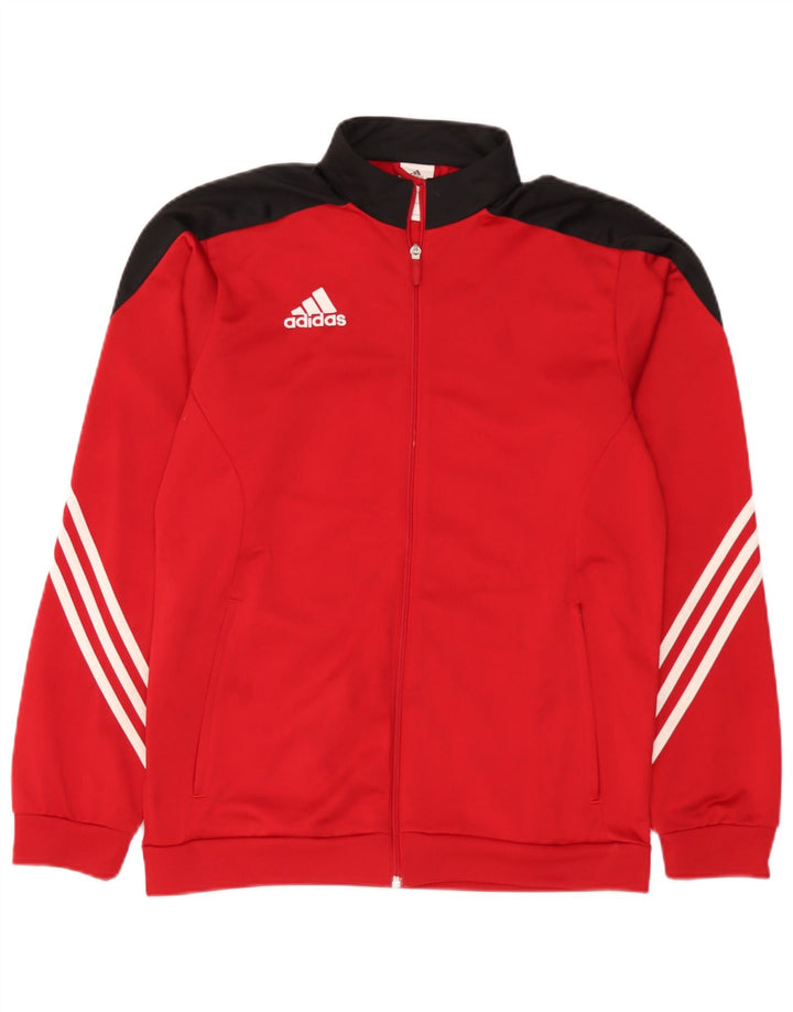 Adidas Veste de survêtement pour homme en polyester color block rouge moyen