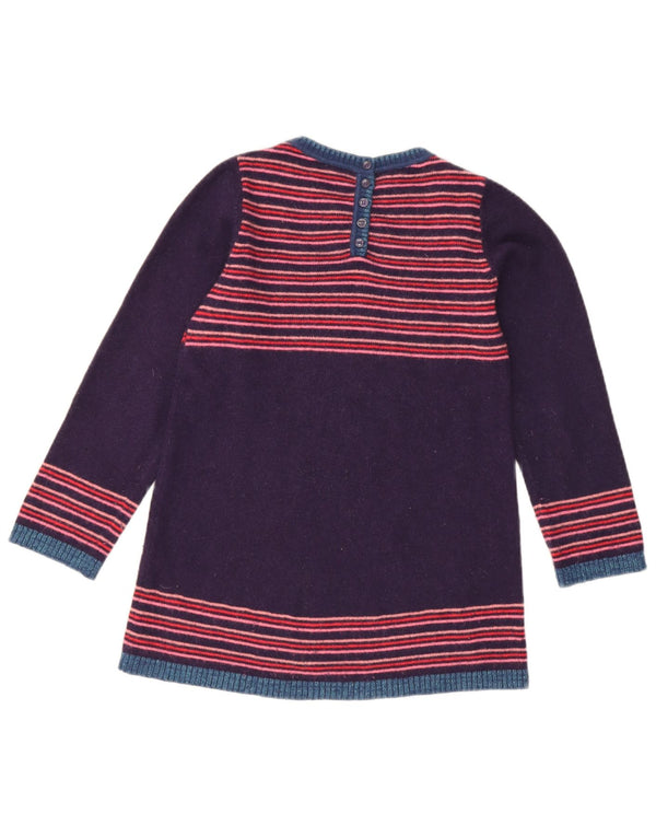 Monsoon Pull à col bateau pour fille 8-9 ans Violet Laine Fair Isle