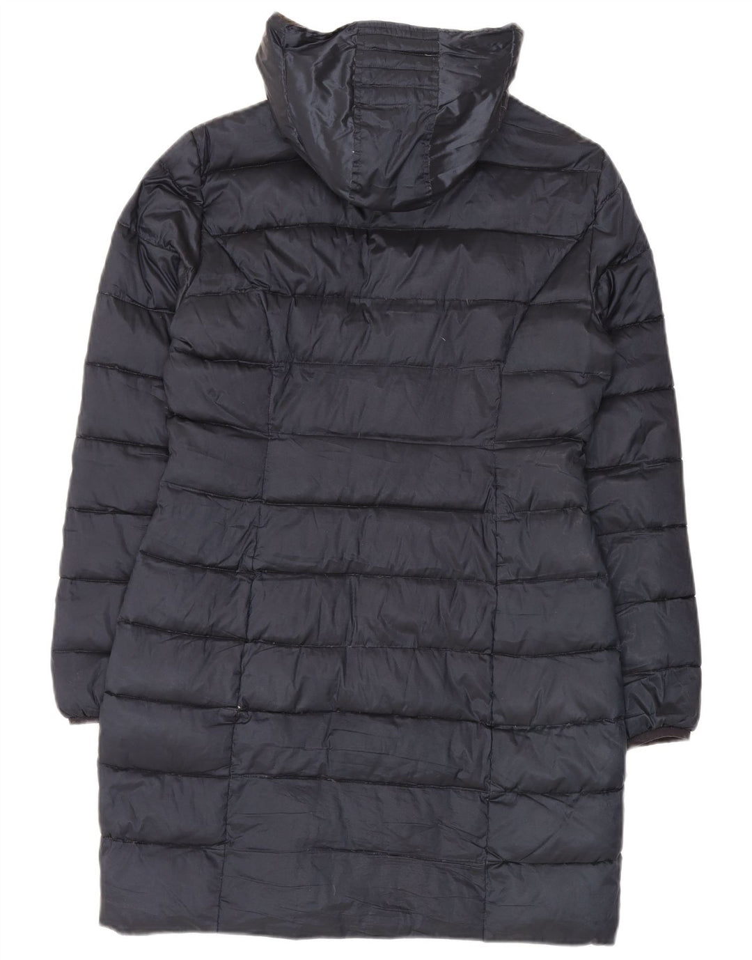 Ellesse Manteau rembourré à capuche pour femme UK 18 XL Noir Polyester