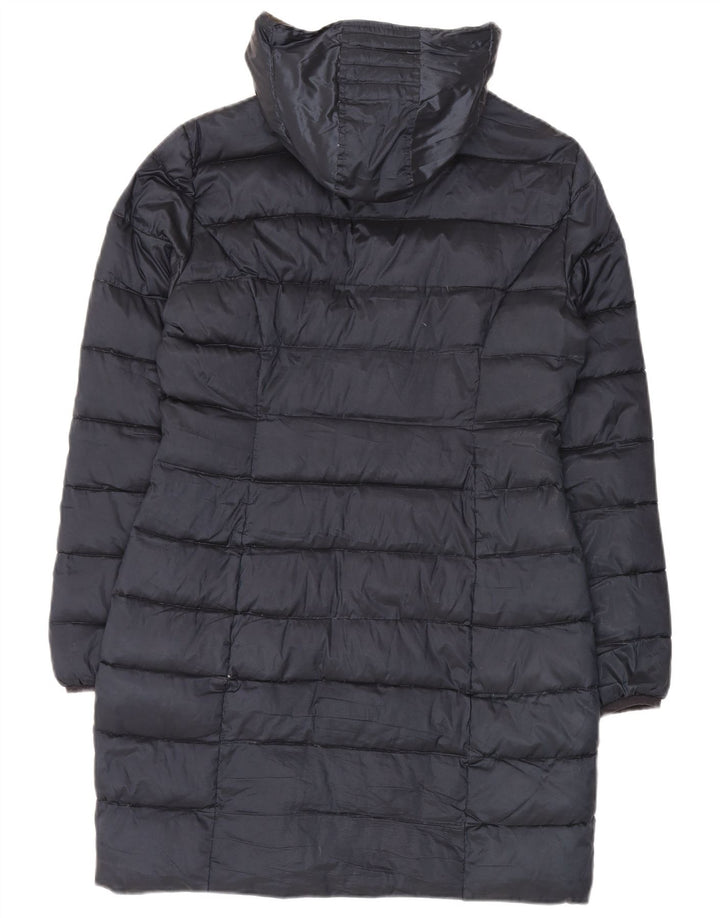Ellesse Manteau rembourré à capuche pour femme UK 18 XL Noir Polyester