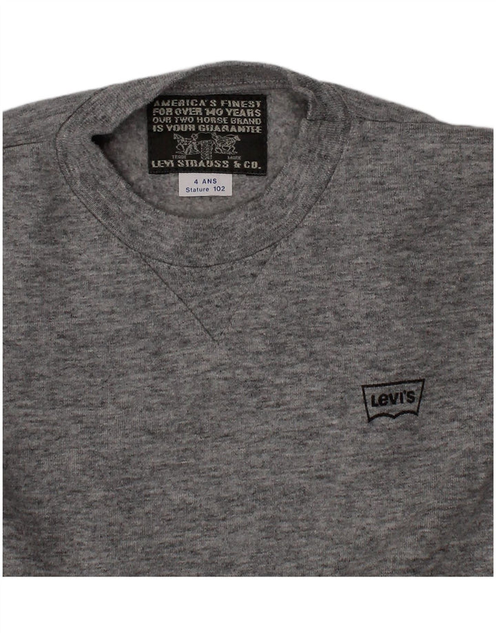 Levi's Sweatshirt Jumper Garçon 3-4 ans Gris Moucheté