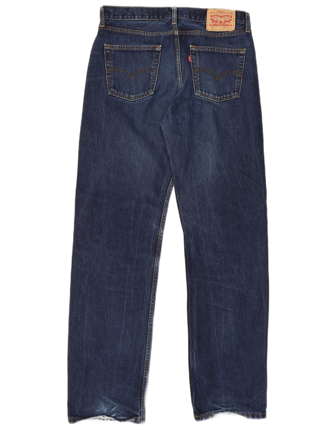 Levi's Jean Droit 751 Homme W34 L34 Bleu Marine Coton