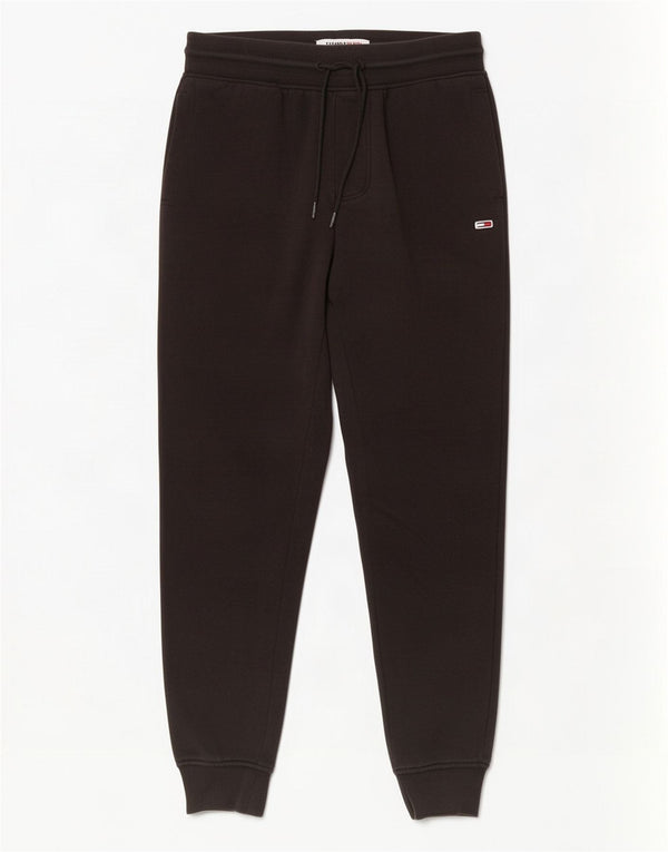 Tommy Hilfiger Mens Tracksuit Trousers Joggers Small Black Cotton