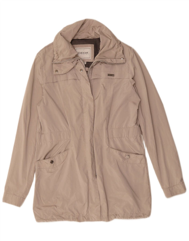 Geox Trench-Coat Femme UK 10 Smalll Beige Polyester
