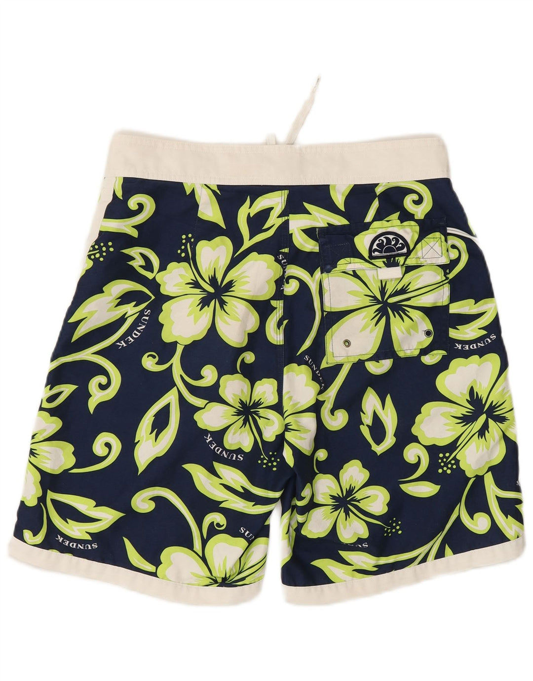 Sundek Short de bain graphique homme bleu marine moyen polyester floral