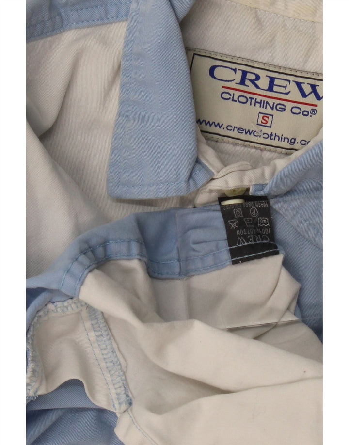 Crew Clothing Chemise pull graphique pour homme en coton color block bleu petit