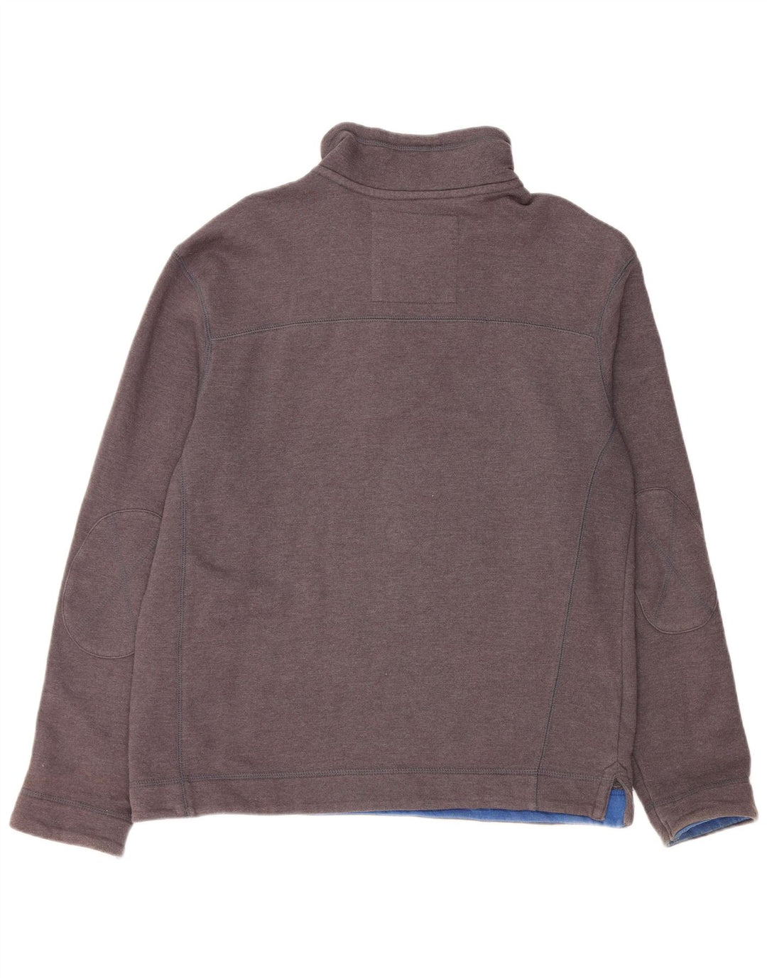 Weird Fish Sweat-Shirt Col Zippé Homme Gris Moyen Coton