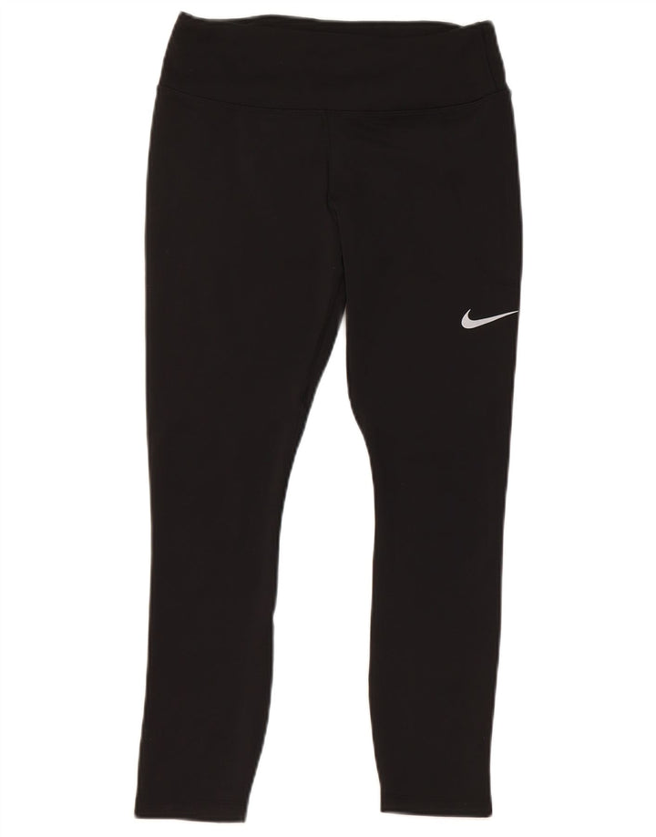 Nike Legging court Dri Fit pour femme UK 10 Petit Noir Polyester