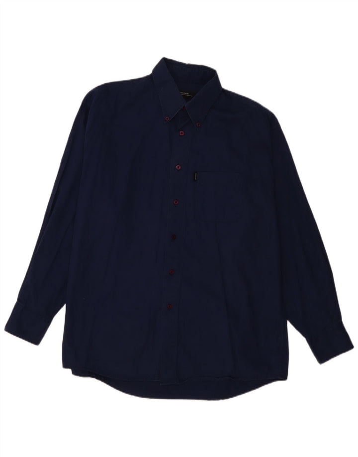 PIERRE CARDIN Chemise Homme Large Bleu Marine Coton