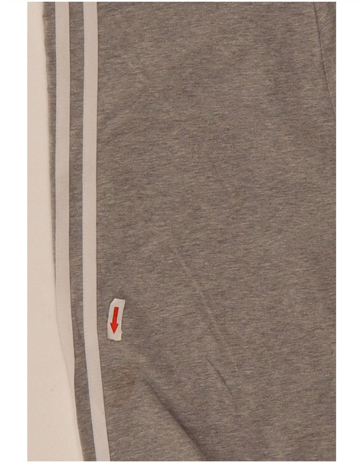 Adidas Leggings Femme UK 14 Coton Chiné Gris Moyen