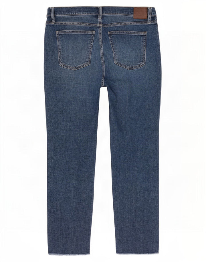 Gap Jean slim taille mi-haute en détresse pour femme Girlfriend W30 L27 Bleu
