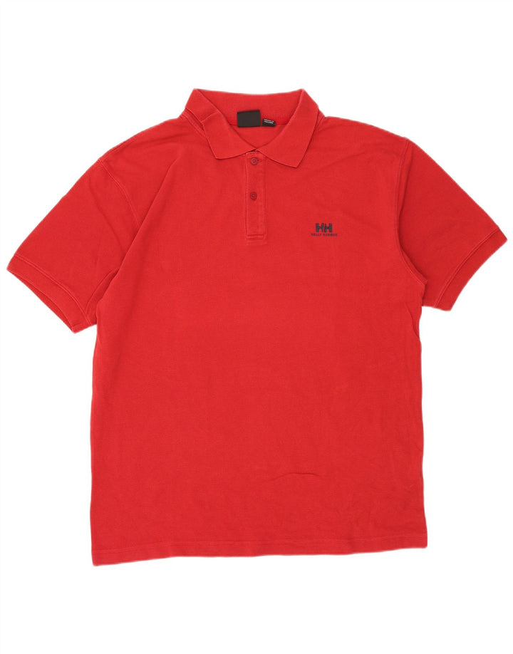 Helly Hansen Polo Homme Grand Rouge Coton