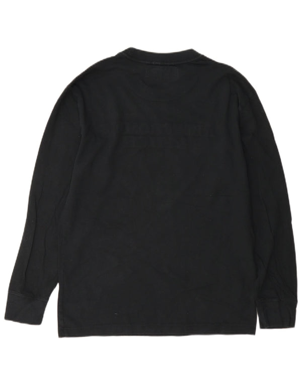 Abercrombie & Fitch Haut graphique décontracté à manches longues pour femme UK 6 XS Noir