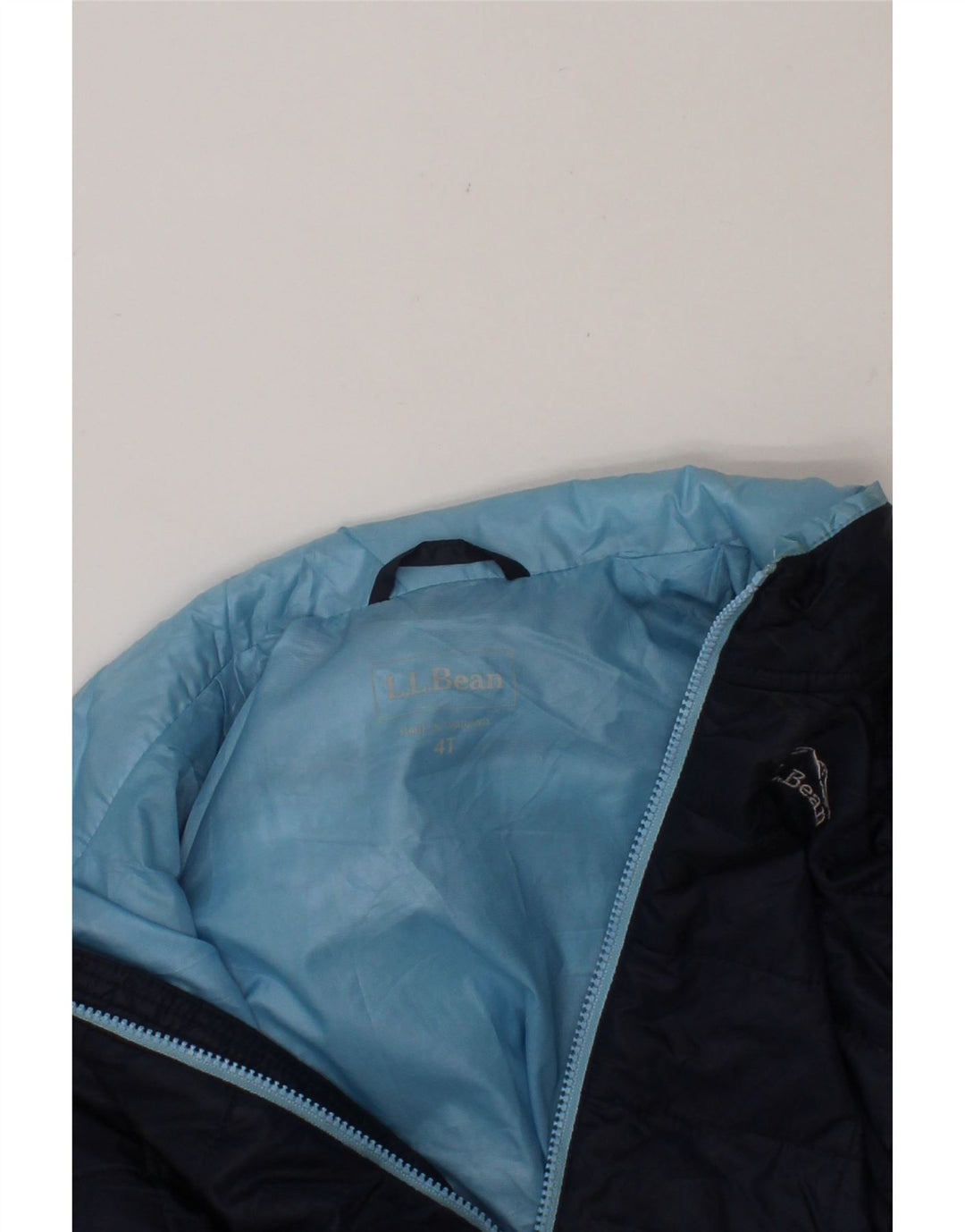L.L.BEAN Boys Padded Jacket 3-4 Years Navy Blue Polyester Vintage L.L.Bean and Second-Hand L.L.Bean from Messina Hembry 