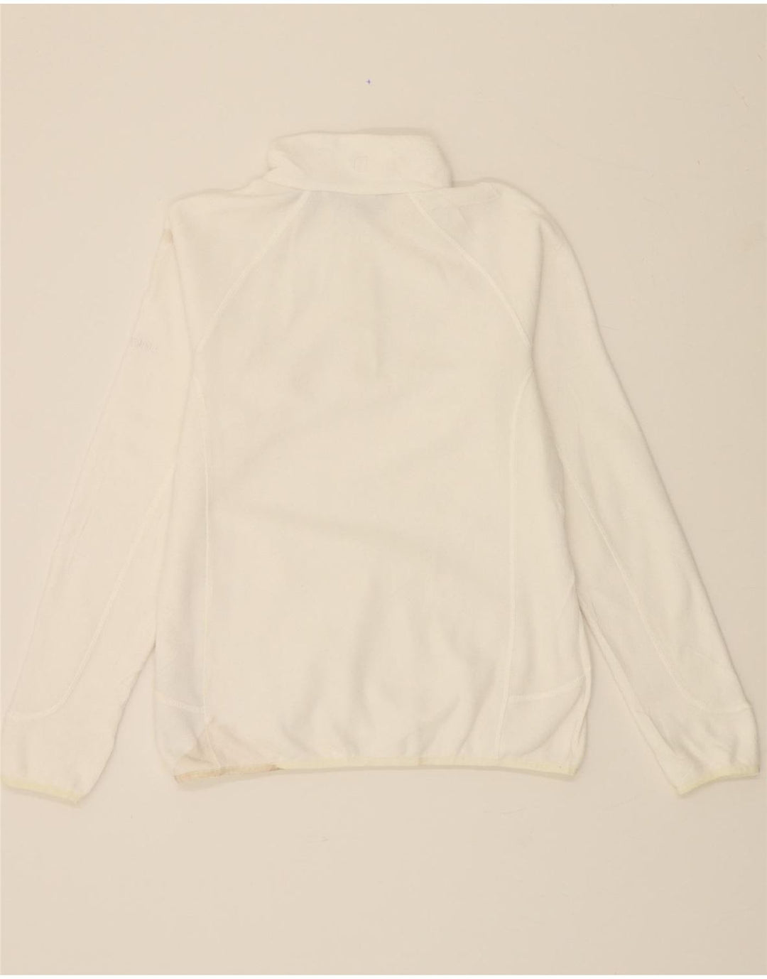 BERGHAUS Pull polaire à col zippé pour femme UK 14 Large Blanc Polyester
