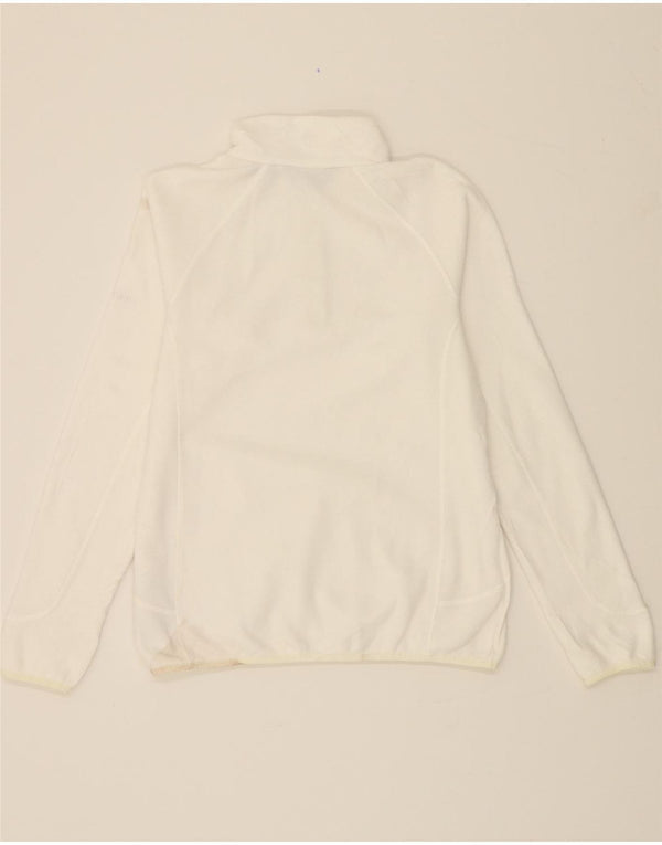BERGHAUS Pull polaire à col zippé pour femme UK 14 Large Blanc Polyester