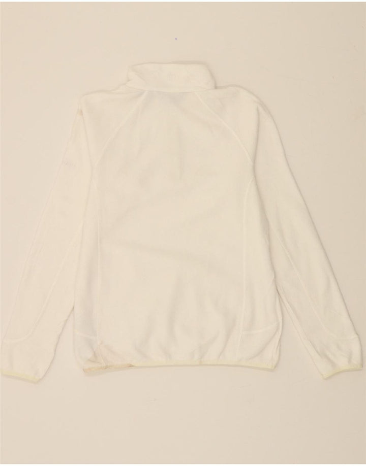 BERGHAUS Pull polaire à col zippé pour femme UK 14 Large Blanc Polyester
