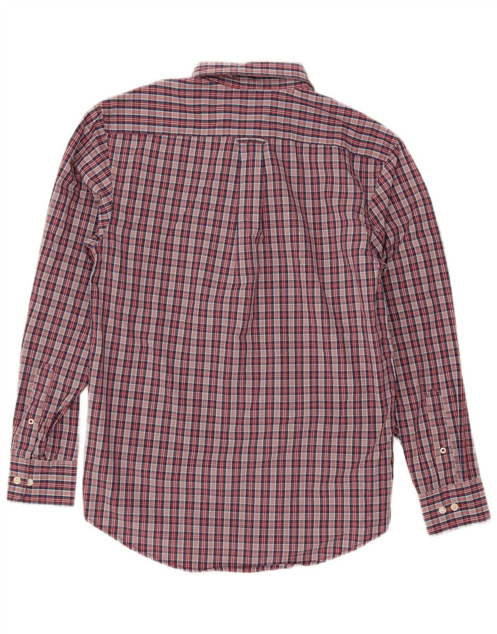 IZOD Chemise Homme Petit Carreau Rouge Coton