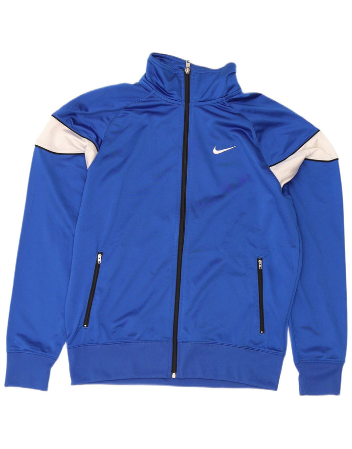 Veste de survêtement Nike pour homme en polyester color block bleu moyen