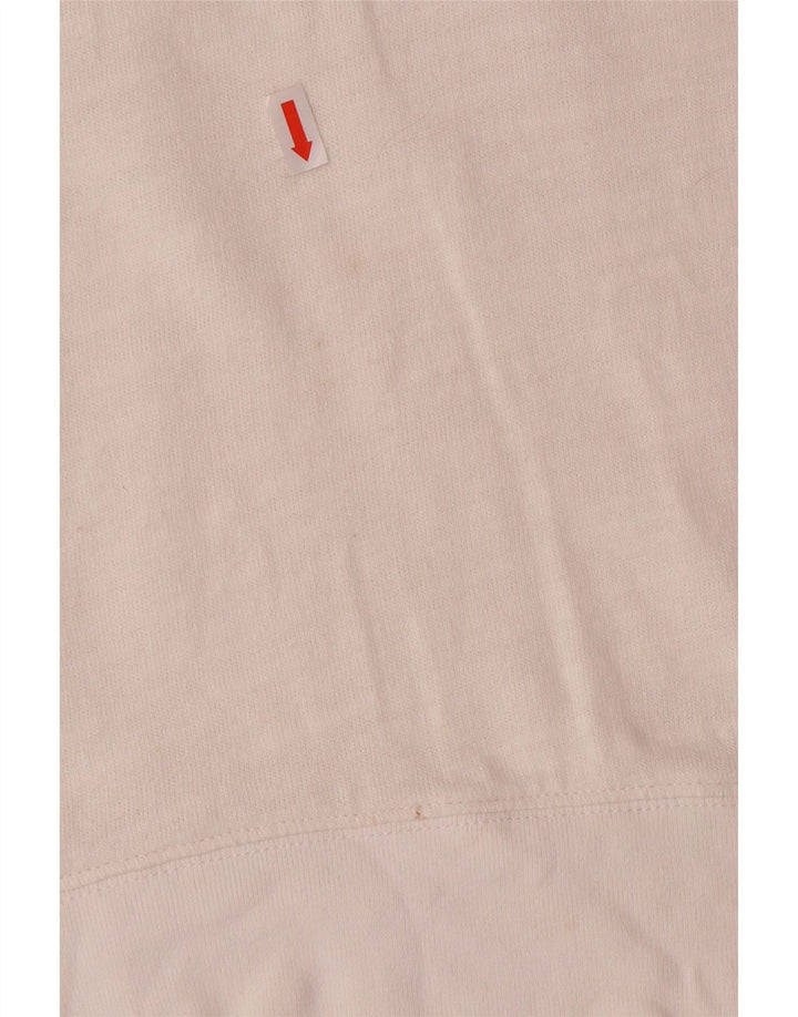 J. CREW Sweat-shirt surdimensionné pour femme UK 10 Petit coton blanc