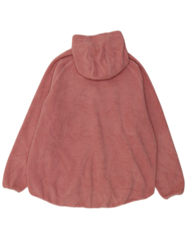 Fila Pull polaire à col zippé pour femme UK 22 3XL Rose Polyester