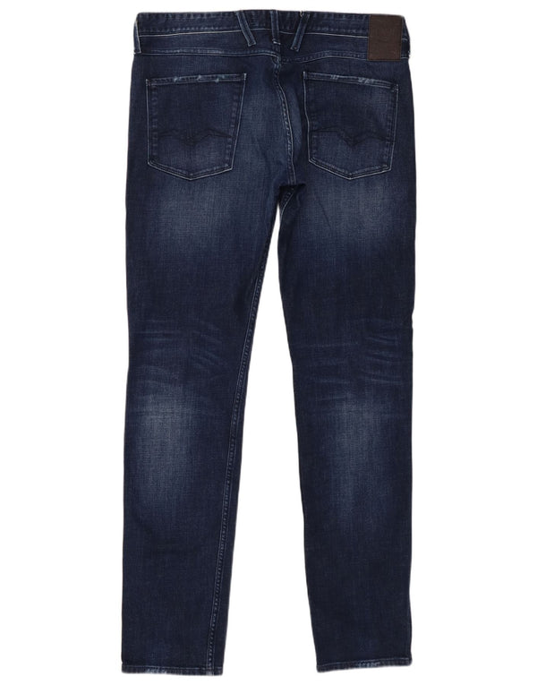 Replay Jean Slim Anbass Homme W36 L36 Bleu Coton