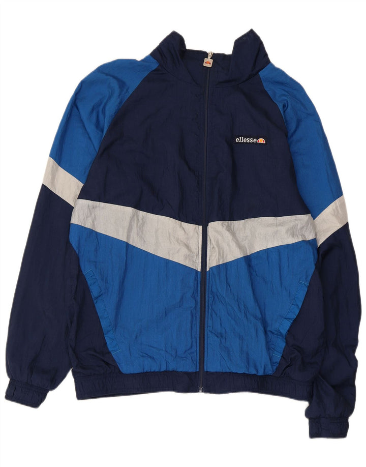 Ellesse Veste de survêtement pour homme XL Bleu Colorblock Polyester