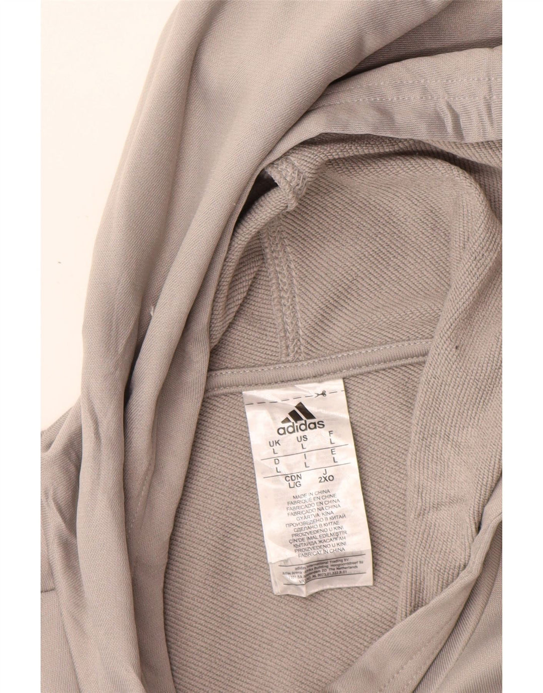 Adidas Veste de survêtement pour homme Large Gris Polyester