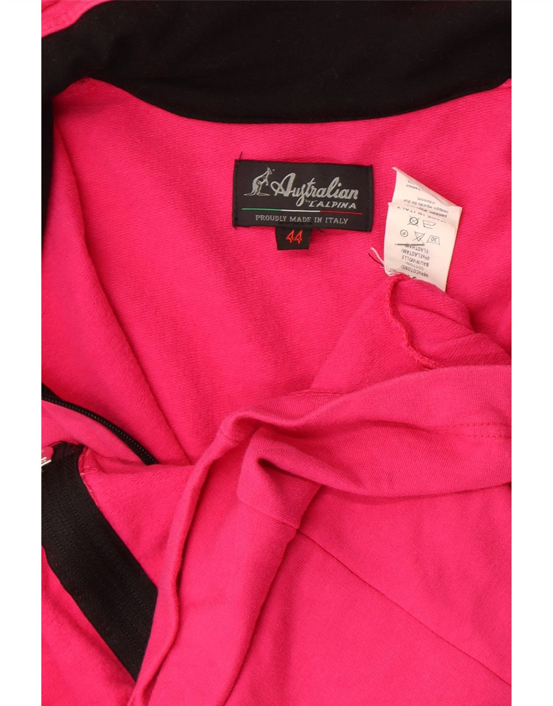 AUSTRALIAN L'ALPINA Veste de Survêtement Femme IT 44 Rose Moyen Coton