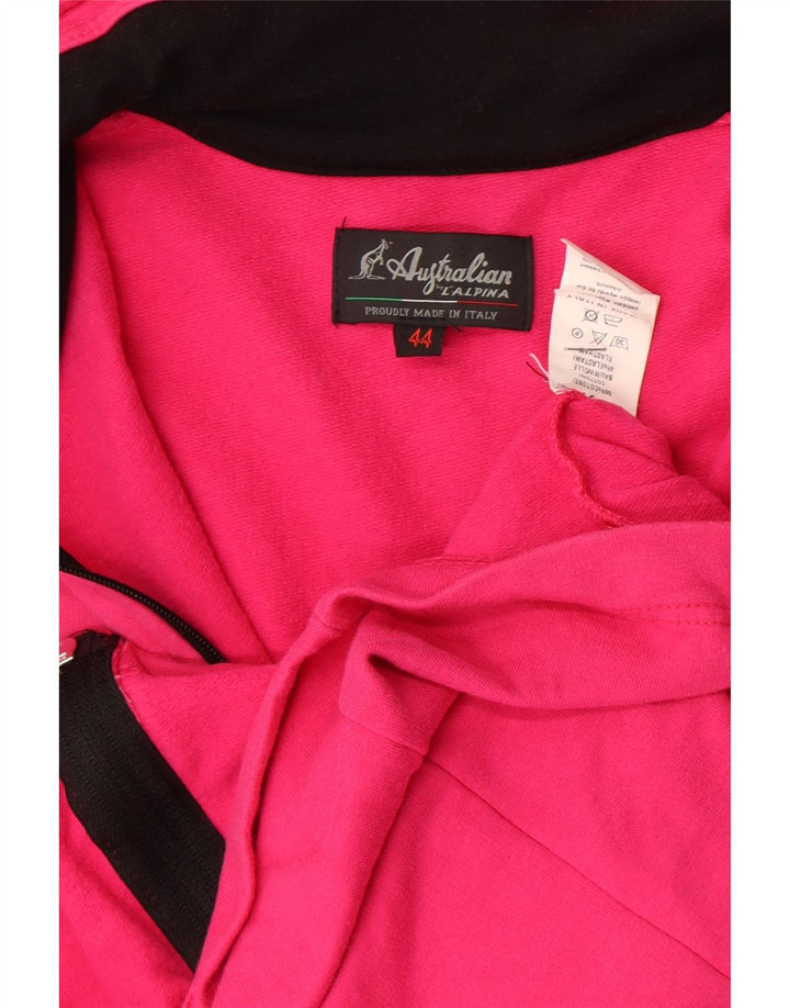 AUSTRALIAN L'ALPINA Veste de Survêtement Femme IT 44 Rose Moyen Coton