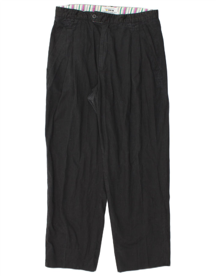 POP 84 Pantalon Chino Pegged Femme Moyen W30 L27 Noir