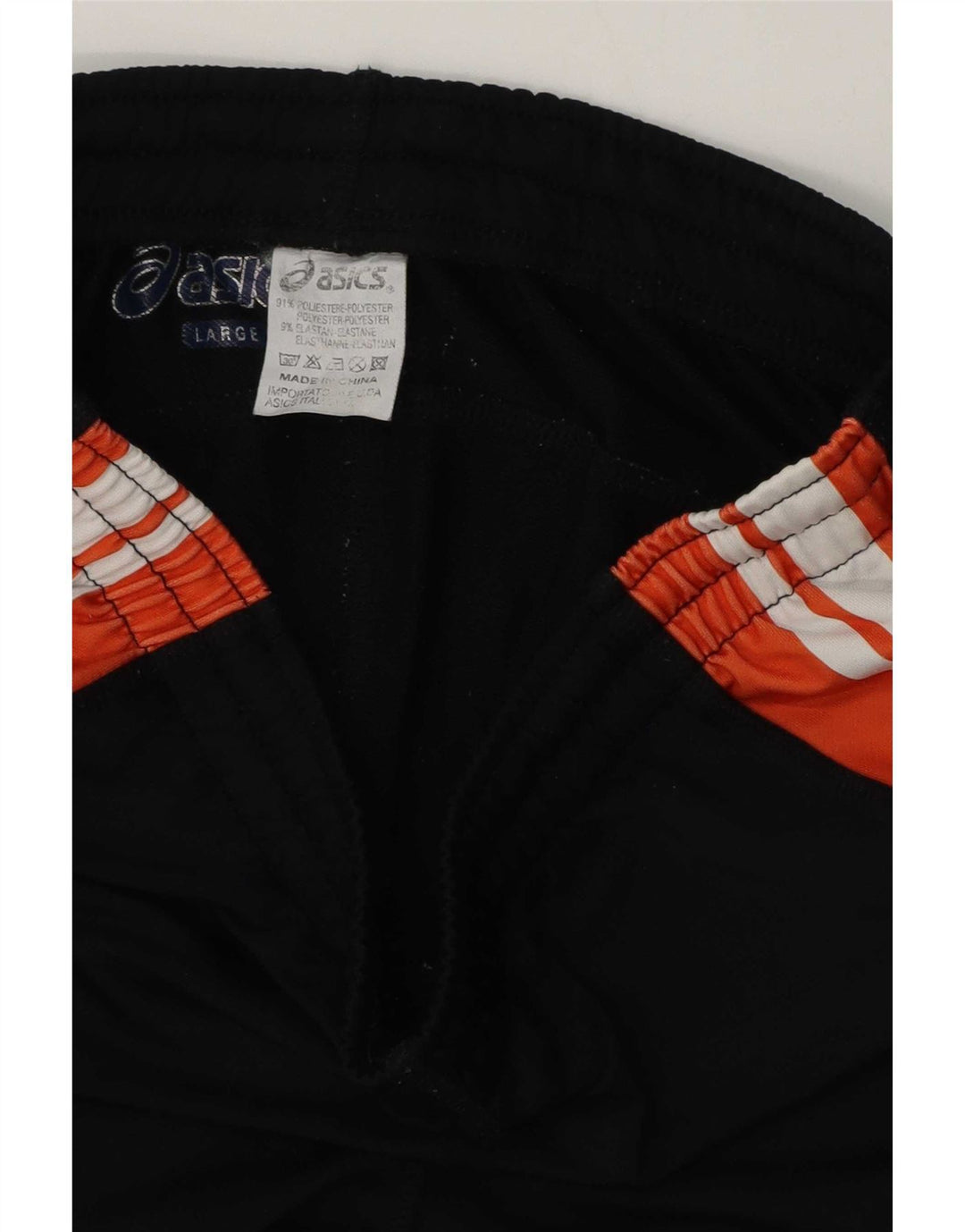 Asics Bermuda Sport Short UK 14 Grand Noir Polyester Colorblock