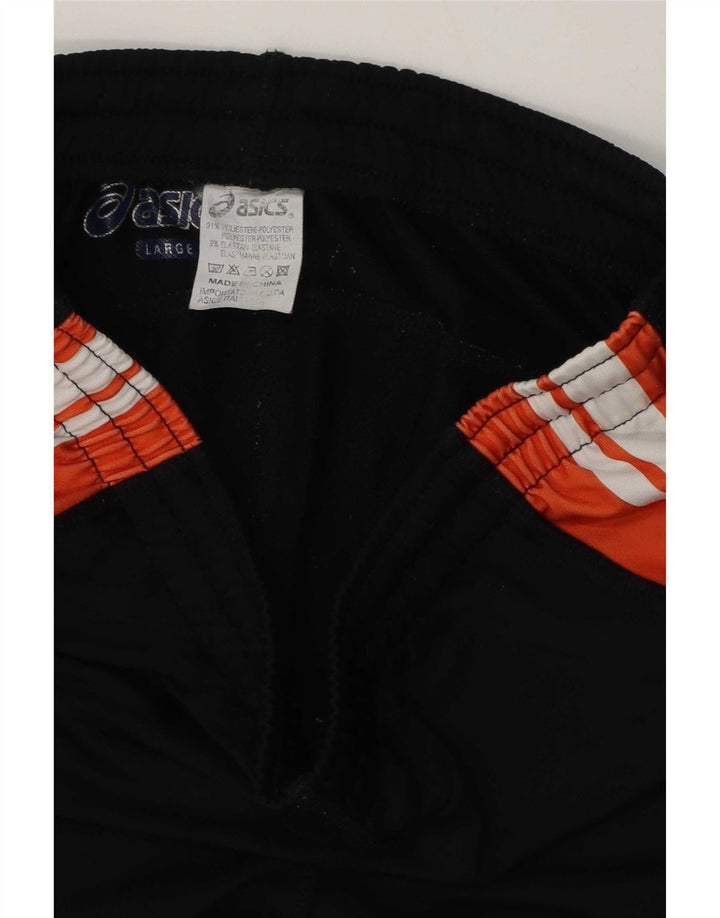 Asics Bermuda Sport Short UK 14 Grand Noir Polyester Colorblock