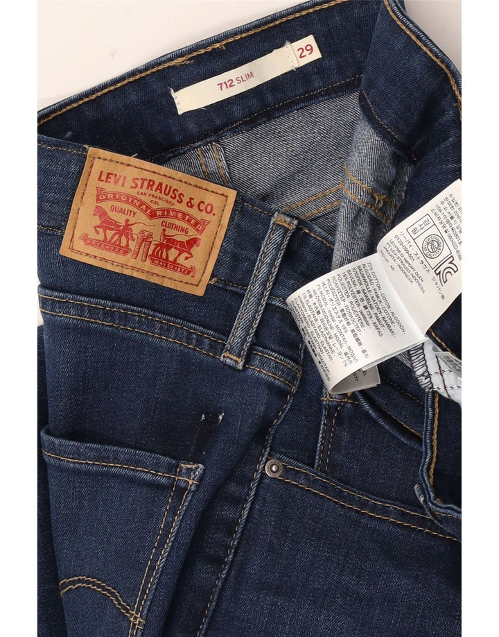 Levi's Jean Slim 712 Femme W29 L28 Bleu Coton