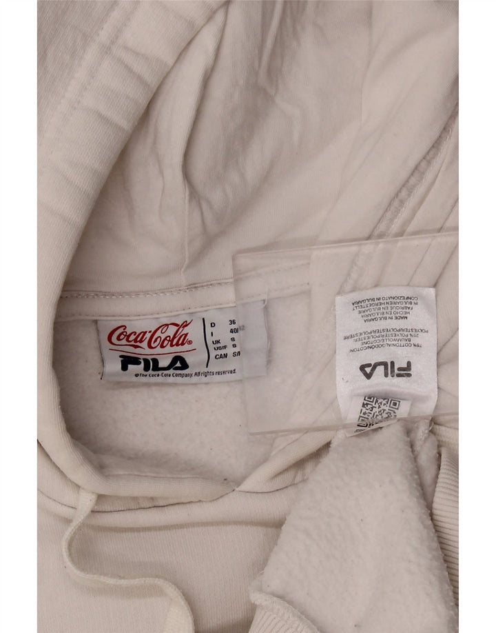 Fila Pull à Capuche Coca-Cola Graphic Homme Blanc Petit