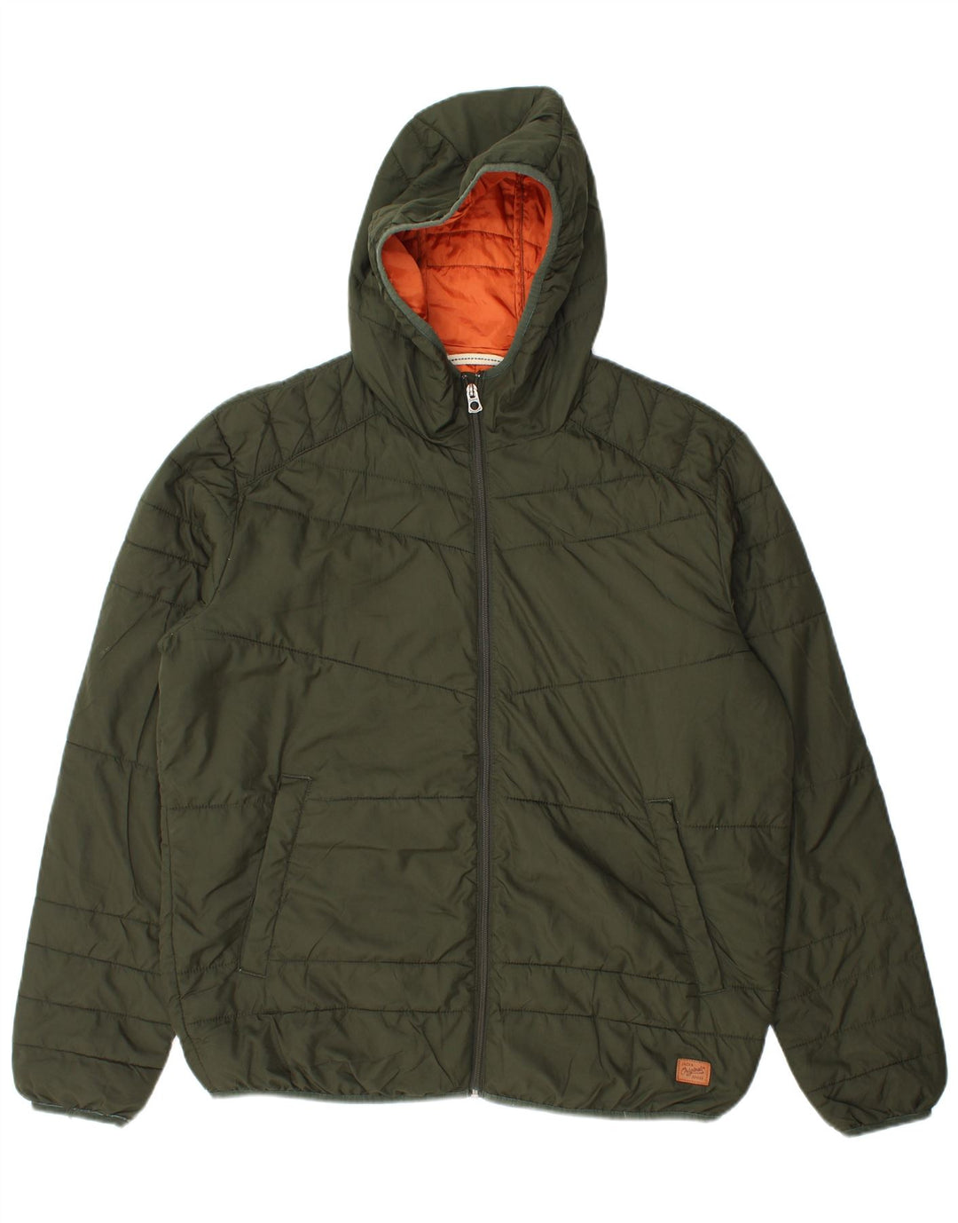 Jack & Jones Veste matelassée à capuche pour homme UK 42 XL Vert Polyester