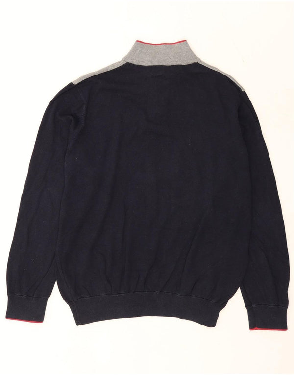 Marks & Spencer Pull à Col Zippé Blue Harbor Homme XL Bleu Marine